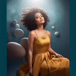 an african american woman is posed for a picture