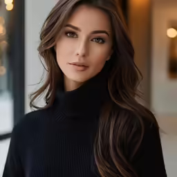 an image of a woman wearing long hair
