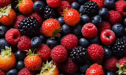 a very large pile of fruit that are very close together