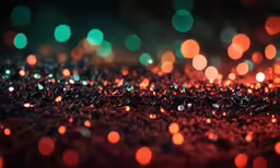 multi - colored, abstract photograph of several circular shapes