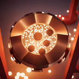 a light that has many circles around it