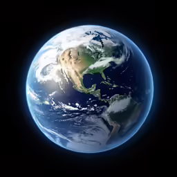 a view of the earth, taken from space