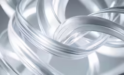 a white background with many rings