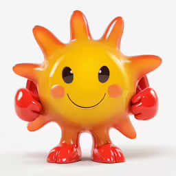 a yellow toy that looks like a sea creature