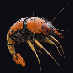 a giant crab made out of plastic and metal