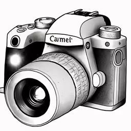 a camera that is in black and white
