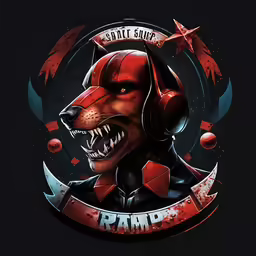 the red fox is featured in a graphic art piece