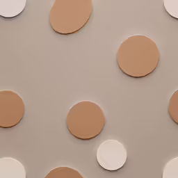 a picture of some white and brown circles