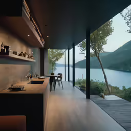 view out of a very large and elegant room