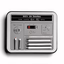 a radio that has three different buttons on it