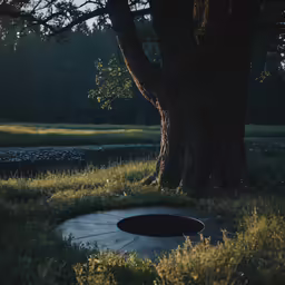 a large tree that is in the grass