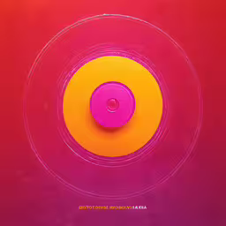 there is a circle on the background,a circular object with two colors in the center