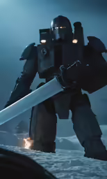 a person dressed as the character star wars holding a knife