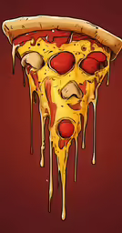 this is the pizza with googly eyes on it