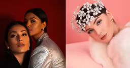 three women wearing tiaras and diamonds posing for a photo