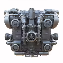 an engine is shown in this cutout