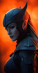 a woman dressed in a knight outfit