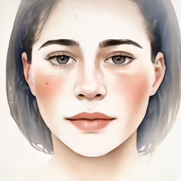 an artistic portrait with her head in the air