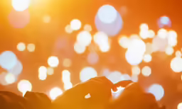 a person making a gesture in front of the sun