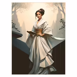 the digital drawing is in progress and it looks like the star wars princess lei