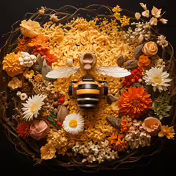 some sort of art, with some bee on the side