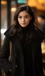 a woman that is standing by herself