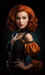 an image of a woman with red hair
