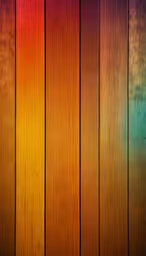 wooden walls are colorful with little light,the boards are brightly colored and shiny