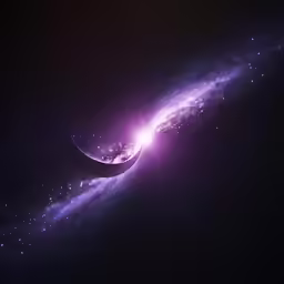 a picture of a bright purple galaxy