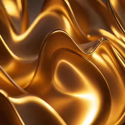 a photo of gold curved waves