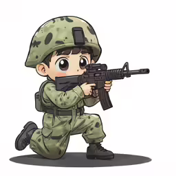 a kid with a gun on the run