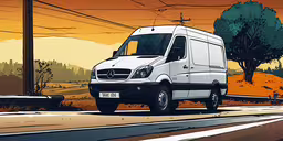 a large white truck is traveling down a street,a large white truck driving down a city street