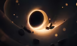 the image is dark and has bubbles coming from it