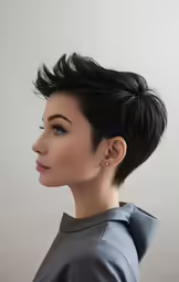 an image of a woman with short hair