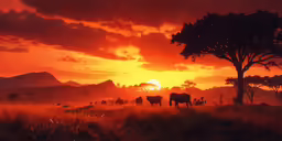 a group of horses are grazing in a field