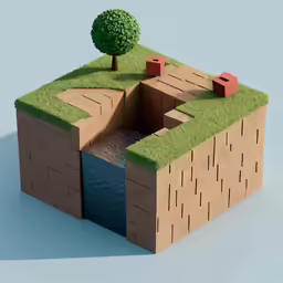a model of a building has grass growing on top