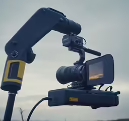 a close up of the back end of a video camera