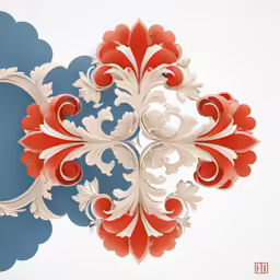 an image of some decorative designs on a wall