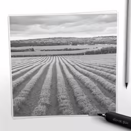 a picture of a field that is drawing in