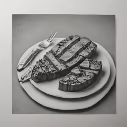 there is a plate of pastries sitting on a table
