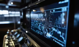 an analog control panel inside of a spaceship
