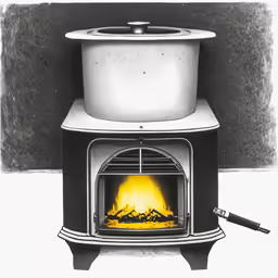 an image of a stove that has some lights on