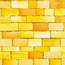 yellow blocks of colored in a mosaic pattern