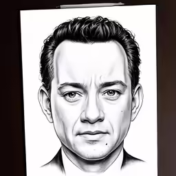 a drawing of actor john mca