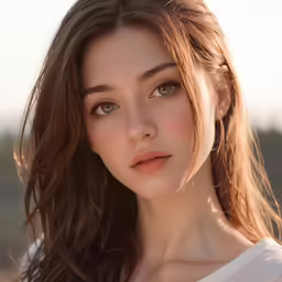 a woman with a large ear ring on her neck