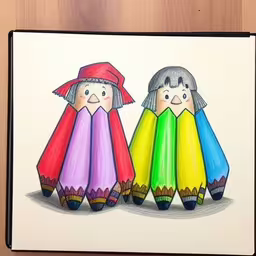 two children