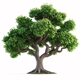 a tree that has been rendered with the 3ds max