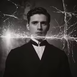 an elegantly dressed man wearing a bow tie and looking at the camera