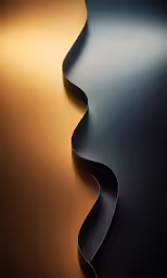 a curved object that is on display