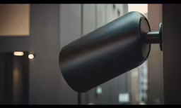there is an arm with a lamp on it